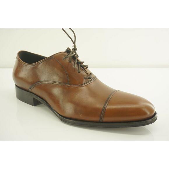 To Boot New York Brandon Brown Leather Oxford Shoes SZ 8.5 NIB $395 Adam Derrick main image 7